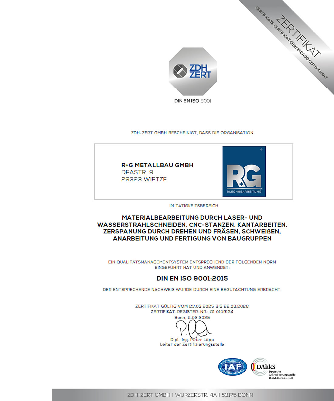 R+G Laserschneiden Online Hannover - Wasserstrahlschneiden Hannover - Ihr Partner für Online Laserschneiden + Wasserstrahlschneiden